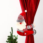 Curtain Tieback Festive Santa Durable Fabric & Universal Fit