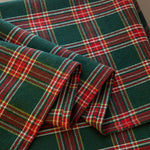 Curtains Classic Plaid Polyester Grommet Top
