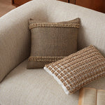 Cushion Cover 18 Inch Coarse-Woven Tufted Cotton Blend