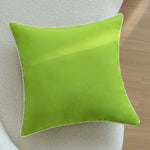 Cushion Cover 18x18 Inch Microfiber Contrast Piping Hidden Zipper