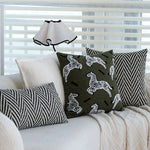 Cushion Cover 3D Hand-Tufted Animal Applique Boucle 18x18in