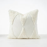 Cushion Cover Bouclé Quilted With Tassels