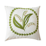 Cushion Cover Bouclé Tufted Floral Removable Cover 18x18 Inch