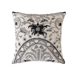 Cushion Cover Chenille Jacquard Floral Zipper & Machine Washable