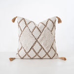 Cushion Cover Cotton Blend Boucle Tassels