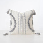 Cushion Cover Cotton Blend Boucle Tassels