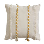 Cushion Cover Cotton Blend Woven Trim & Fringe