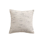 Cushion Cover Cotton-Linen Blend Woven Stripe Hidden Zipper