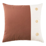 Cushion Cover Cotton-Linen Pompom Trim Hidden Zipper