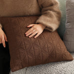 Cushion Cover Cross-Quilted Cotton Blend 45x45