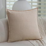 Cushion Cover Floral Jacquard Velvet Trim Machine Washable