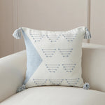 Cushion Cover Geometric Tufted Cotton Blend Machine Washable