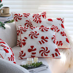 Cushion Cover Hand-Tufted 3D Motif Cotton-Linen Blend