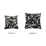 Cushion Cover Hand-Tufted Abstract Cotton Blend Hidden Zipper