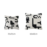 Cushion Cover Hand-Tufted Abstract Cotton Blend Hidden Zipper
