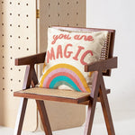 Cushion Cover Hand-Tufted Wave Cotton-Linen Concealed Zipper