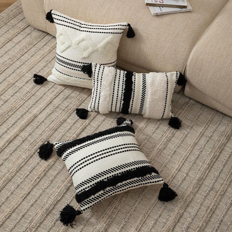 Cushion Cover Handwoven Cotton Blend Concealed Zipper