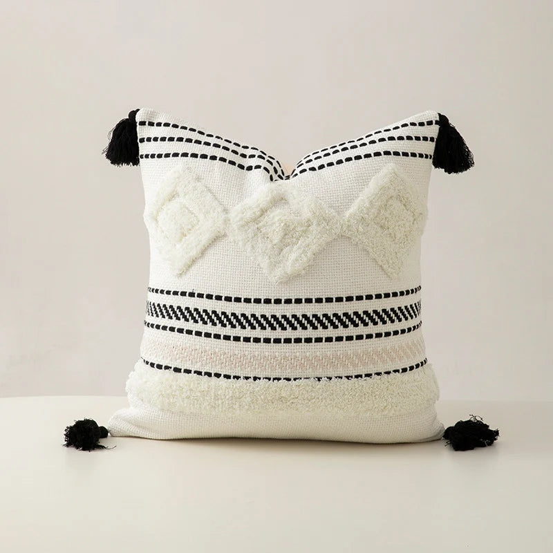 Cushion Cover Handwoven Cotton Blend Concealed Zipper