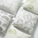 Cushion Cover Jacquard Semicircle Reversible Black & White 18x18