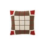 Cushion Cover Knitted Cotton Geometric Check 18×18 Cover Only