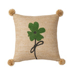 Cushion Cover Linen-Cotton Blend Hand-Stitched Jute 18x18 Inch