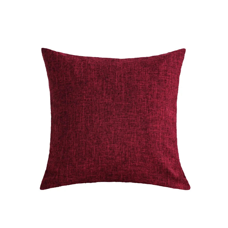 Cushion Cover Linen-Look Crosshatch Concealed Zipper