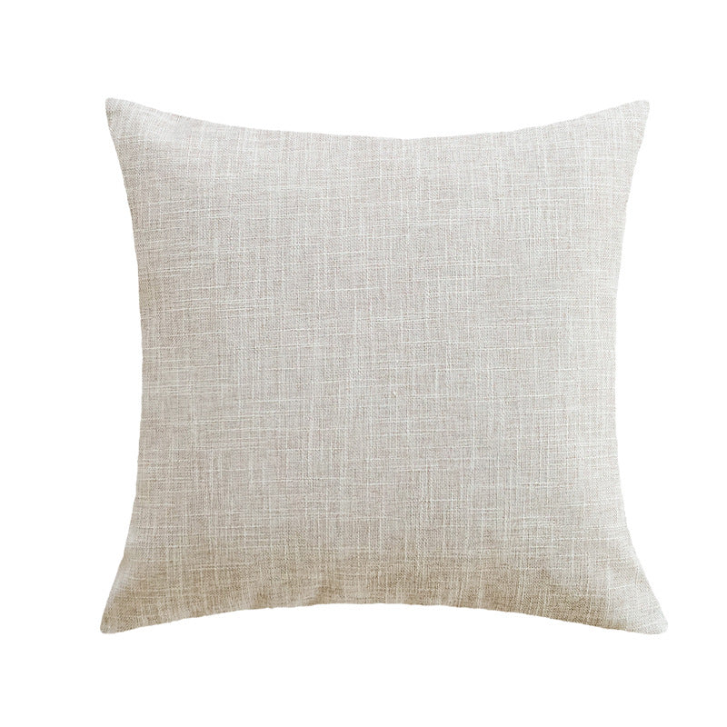 Cushion Cover Linen-Look Crosshatch Concealed Zipper