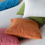 Cushion Cover Linen-Look Crosshatch Concealed Zipper