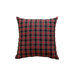 Cushion Cover Plaid Brushed Cotton Flannel Hidden Zipper