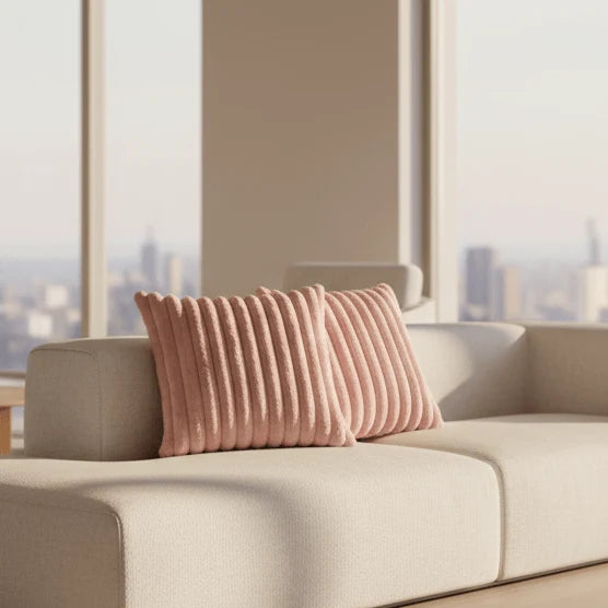 Cushion Cover Plush Soft 17.7 Inch Square