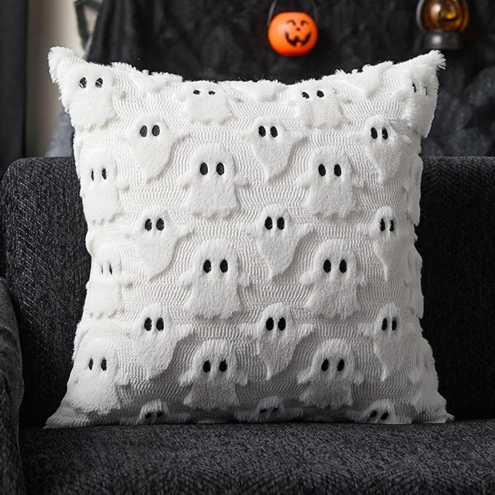 Cushion Cover Pumpkin Pattern Microfiber 18 X 18 Inch
