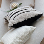 Cushion Cover Quilted Cable Cotton Blend