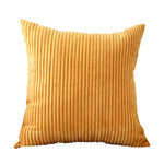 Cushion Cover Ribbed Microvelour Velvet Concealed Zipper