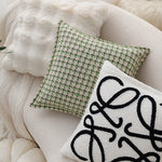 Cushion Cover Ribbed Wave Faux Fur Concealed Zipper