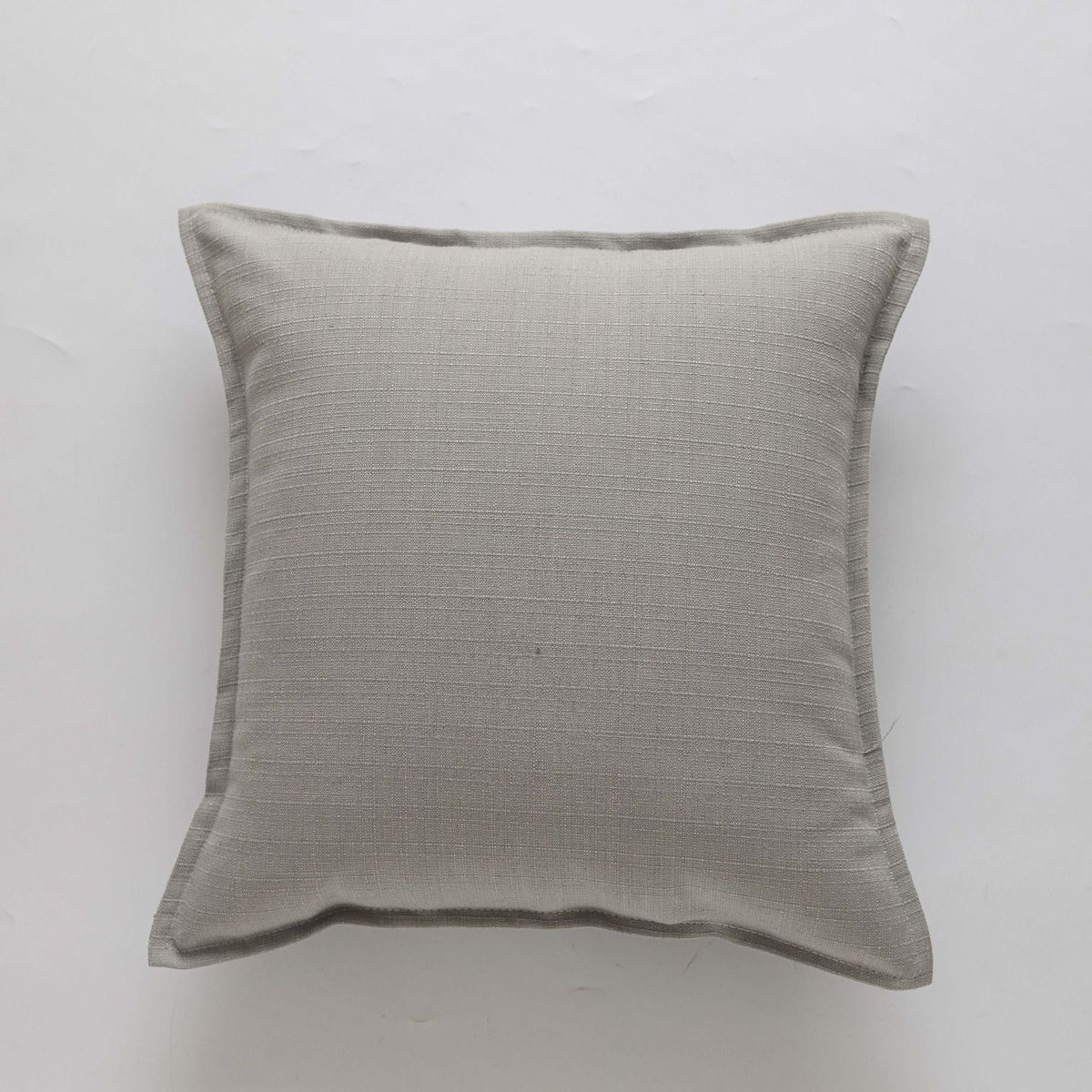 Cushion Cover Slub Linen-Effect Welt Trim Hidden Zip