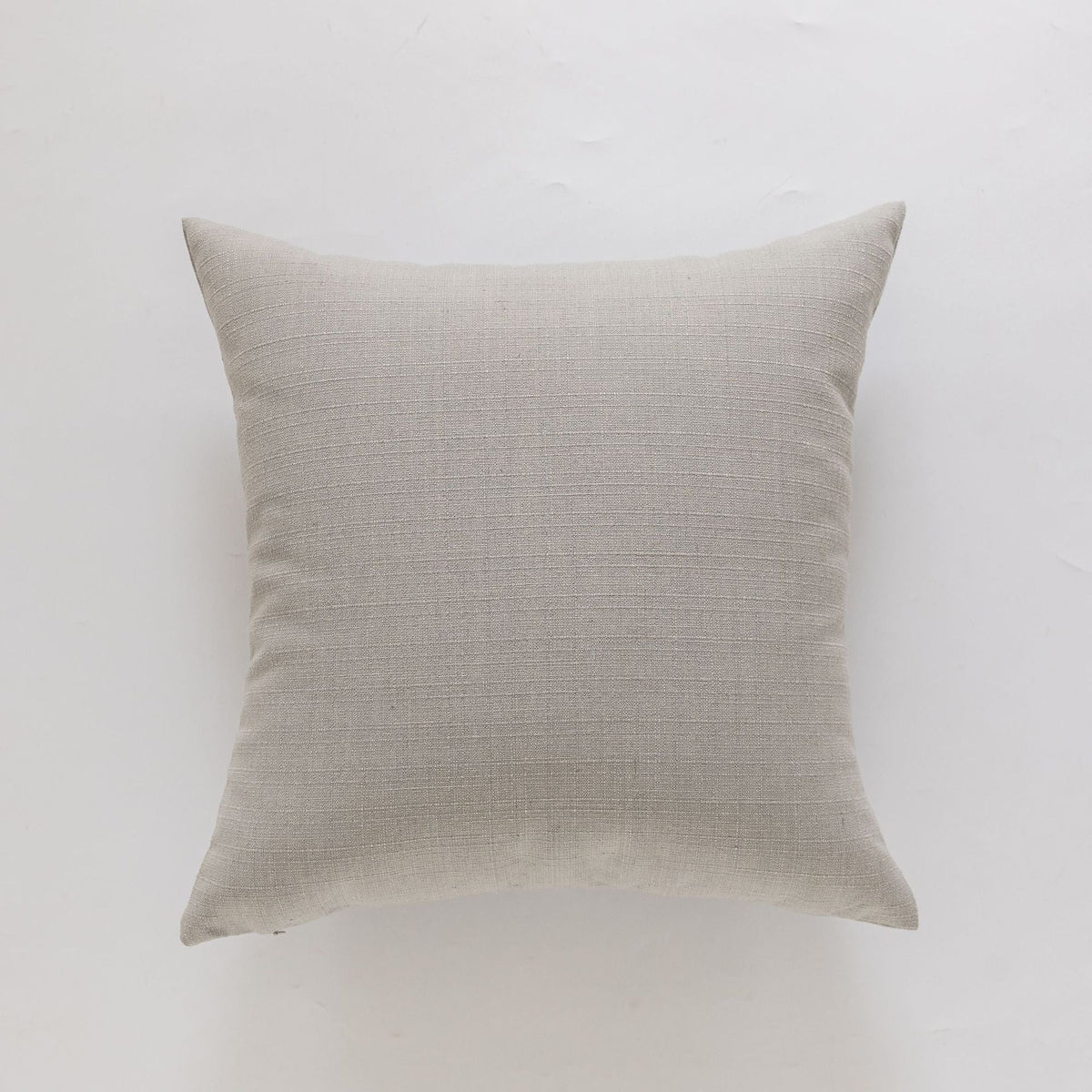 Cushion Cover Slub Linen-Effect Welt Trim Hidden Zip