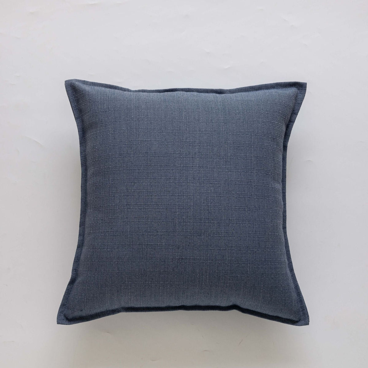 Cushion Cover Slub Linen-Effect Welt Trim Hidden Zip