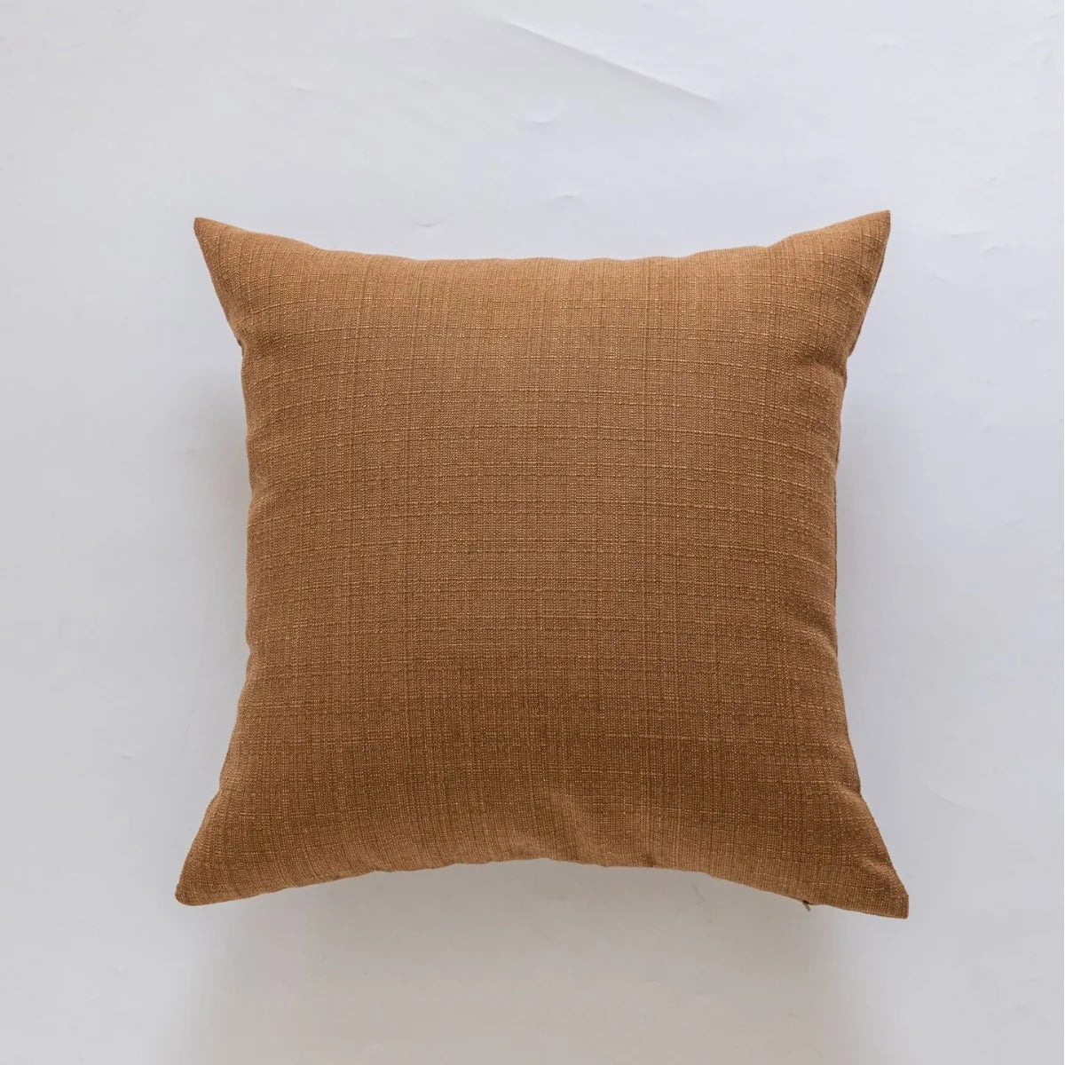 Cushion Cover Slub Linen-Effect Welt Trim Hidden Zip