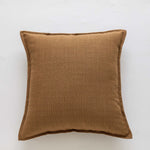 Cushion Cover Slub Linen-Effect Welt Trim Hidden Zip