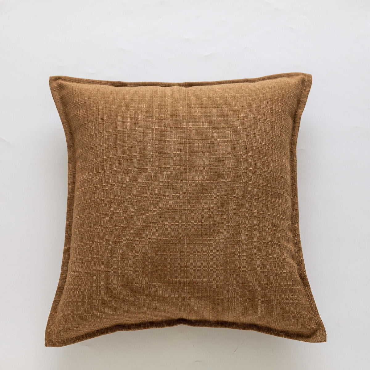 Cushion Cover Slub Linen-Effect Welt Trim Hidden Zip