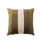 Cushion Cover Soft Velvet Vertical Stripes Concealed Zipper