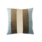 Cushion Cover Soft Velvet Vertical Stripes Concealed Zipper