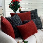 Cushion Cover Tweed Bouclé Concealed Zipper & Machine Washable