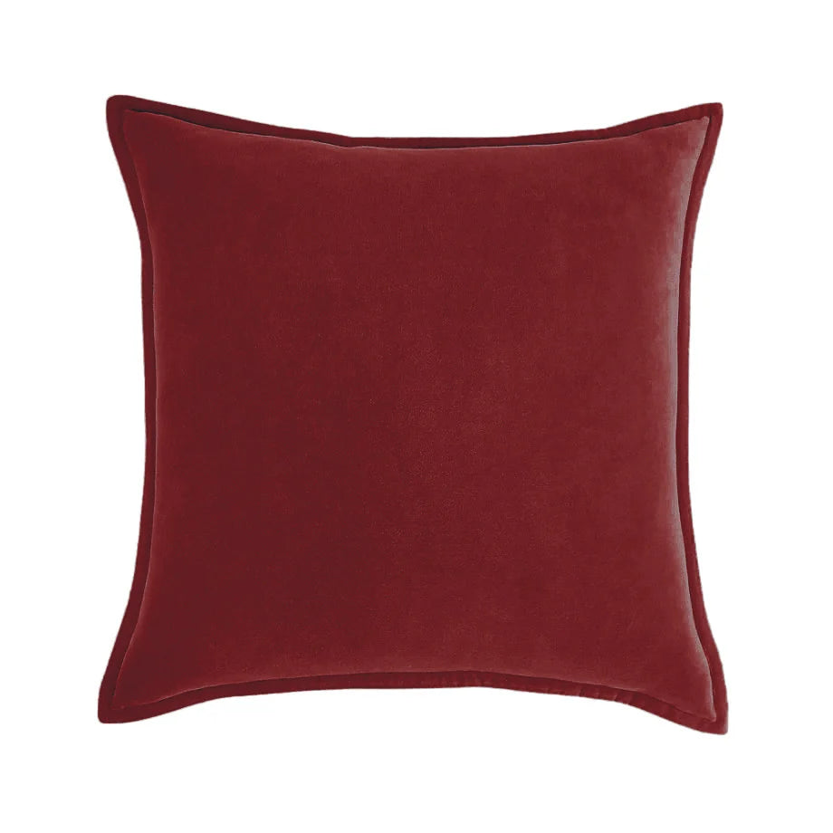 Cushion Cover Velvet Decorative Piping Concealed Zipper