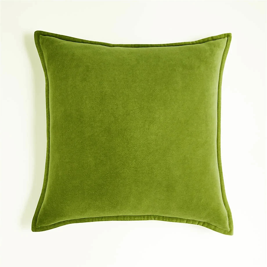 Cushion Cover Velvet Decorative Piping Concealed Zipper
