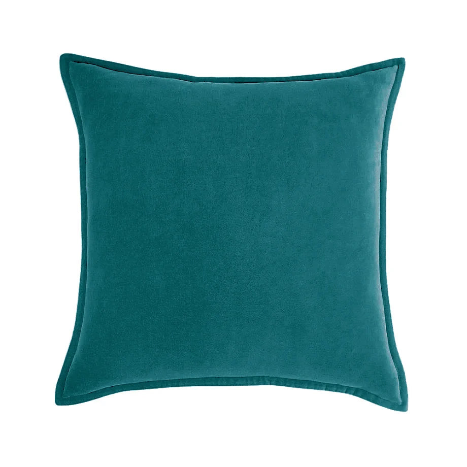 Cushion Cover Velvet Decorative Piping Concealed Zipper