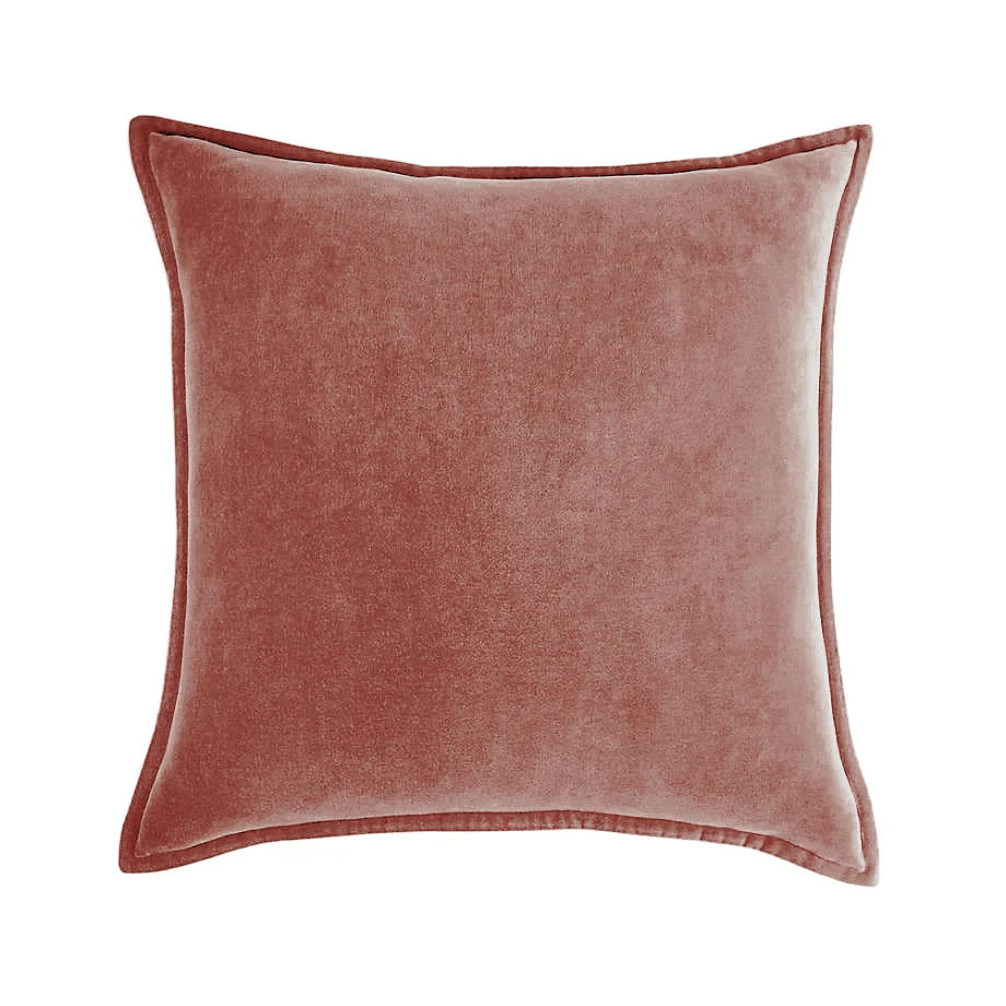 Cushion Cover Velvet Decorative Piping Concealed Zipper