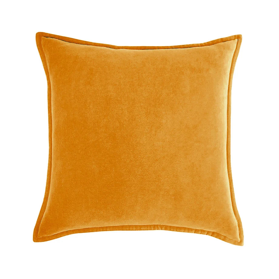 Cushion Cover Velvet Decorative Piping Concealed Zipper