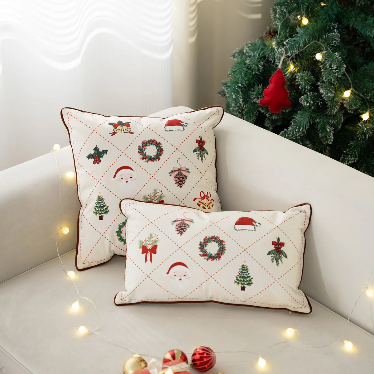 Cushion Cover Velvet Embroidered Concealed Zipper