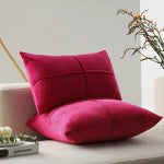 Cushion Cover Velvet-Like Microvelours Concealed Zipper Machine Washable